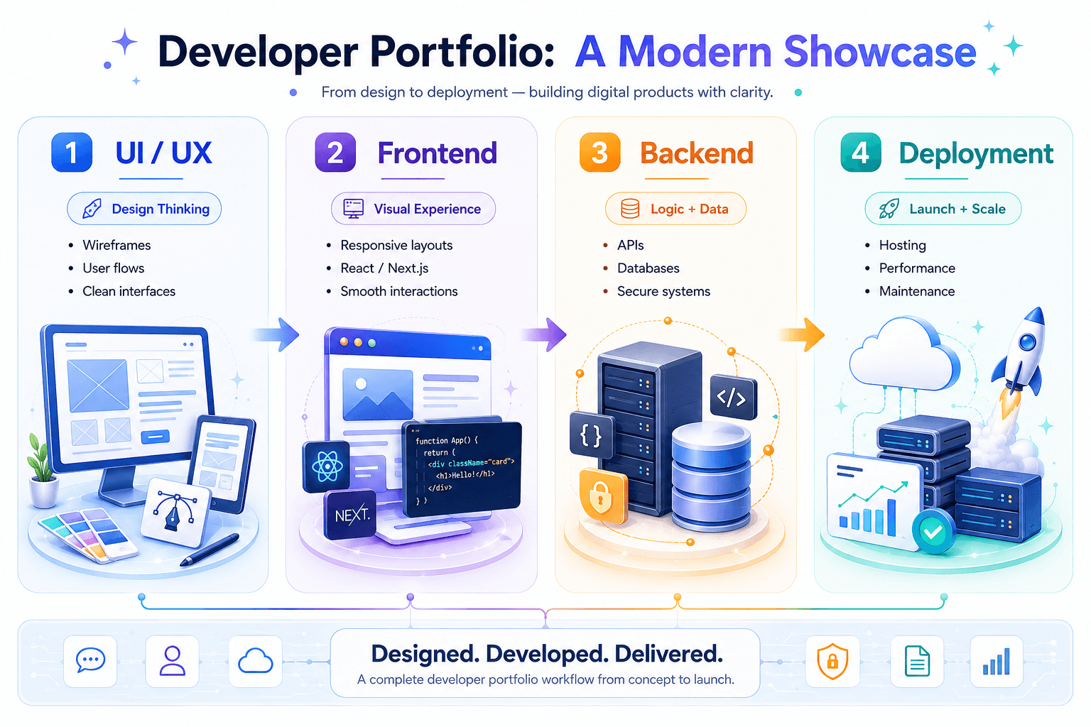 Developer Portfolio visual preview
